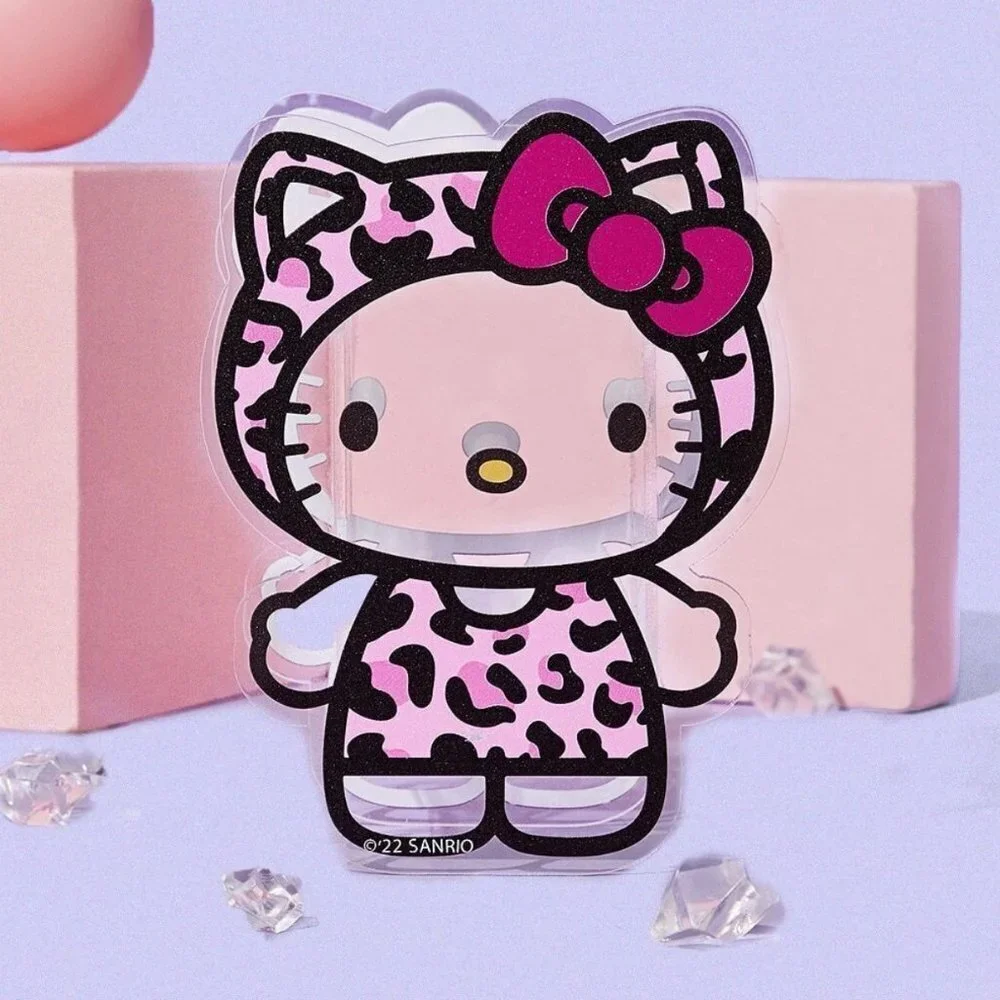 Hello Kitty Leopard Print Bow Plastic Organizer Container